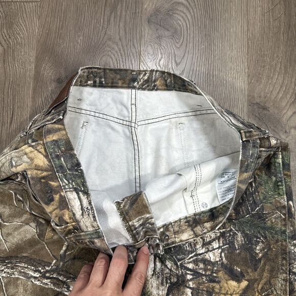 VTG Wrangler Pro Gear Jeans Men 38X30 Realtree Hardwood Camo Hunting Denim Pants - Picture 4 of 7